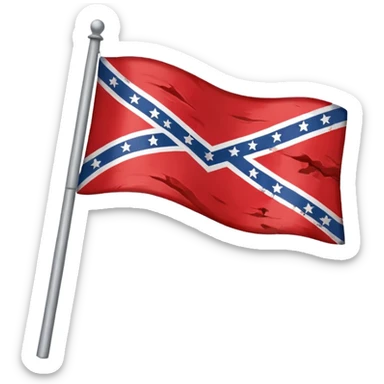 Rebel flag sticker