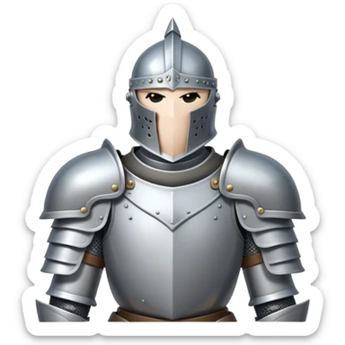 cinematic heavily armored mystery knight sticker