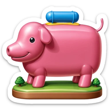  SPAM meat jeff koons style sculpture art french landscape  sticker