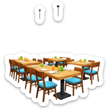 healthy food restaurant sticker