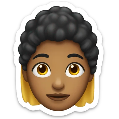 chica pelo negra dormida  sticker