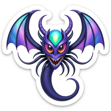Abstract Venom-Lunala-ET-hybrid-fantasy-creature sticker