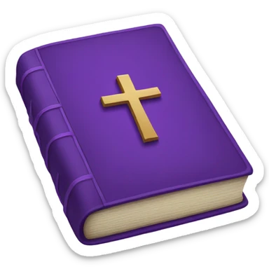 purple bible  sticker