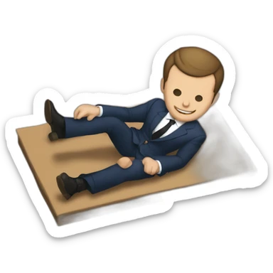 Macron sur un tatamis  sticker