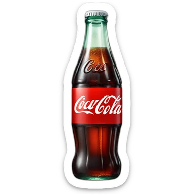 a coca cola botle sticker