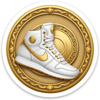 circular achievement style badge for Renaissance Sneakerhead sticker