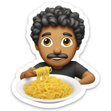 create me an emoji who loves pasta sticker