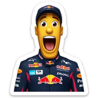 formula 1 red bull singing sticker