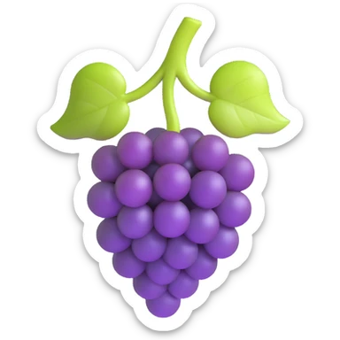 a single grape sticker