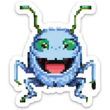 laughing bug sticker