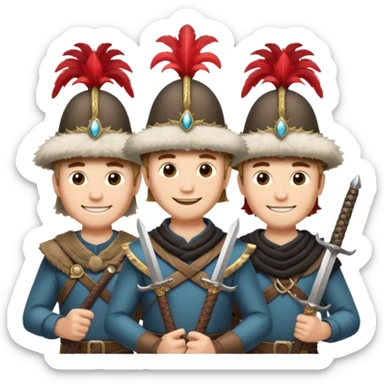 3 musketeers sticker