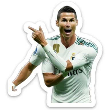 Cr7 celebration sticker