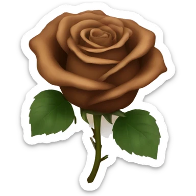 brown roses sticker