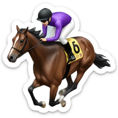 horse racing sticker