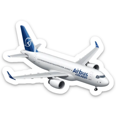 Airbus A320 of Airbus company sticker