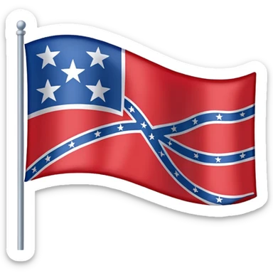  confederate flag emoji sticker