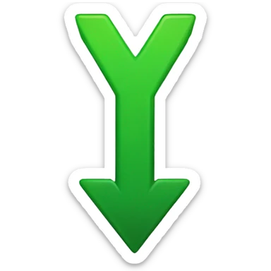 green arrow pointing up sticker