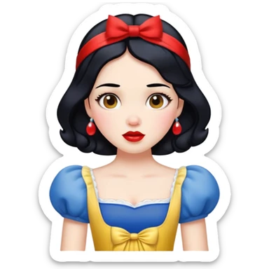 Snow White princess sticker