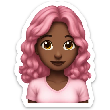 That girl aesthetic pink and cute  sticker