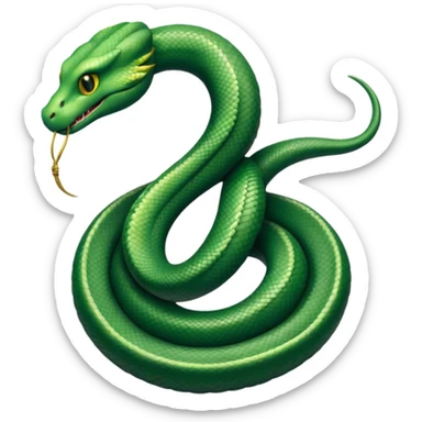 Slytherin crest with snake sticker