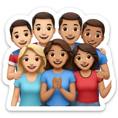 amigos puerto riqueños fuera del campus sticker