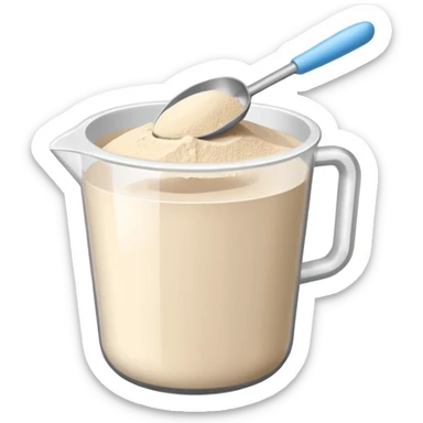 pot of protein powder sticker