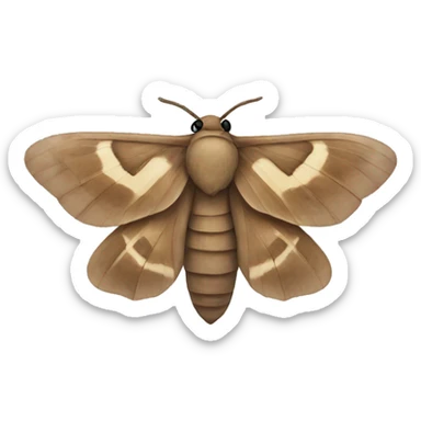 Moth sticker