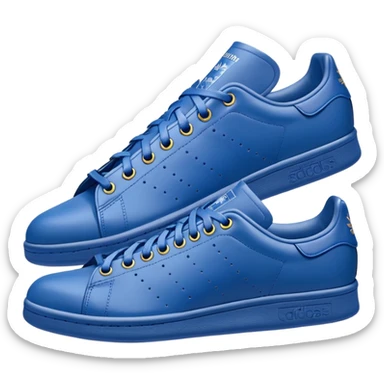 single blue adidas Stan Smith shoe sticker