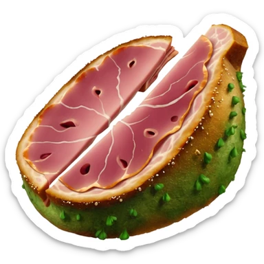 yucky moldy ham sticker