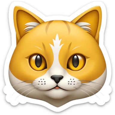 Elinde bicak olan caliko cinsi bir kedi tasma vs hiç bir sey olmasın üstünde bıçağı elinde tutsun gözleride bal rengi sticker