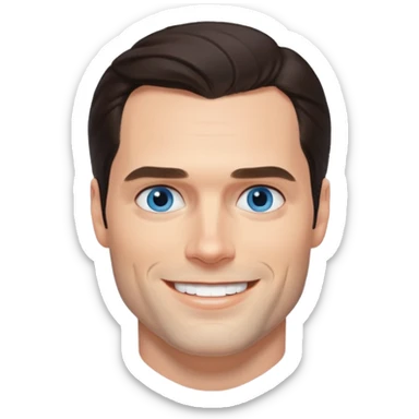 Henry Cavill with blue eyes sticker