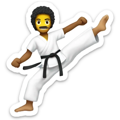 Brazilian martial art capoeira sticker