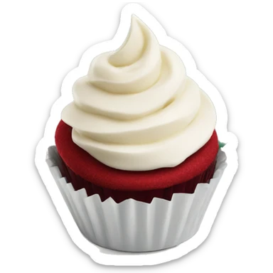 Starbucks red velvet cupcake  sticker