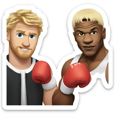 Mike Tyson vs Jake Paul  sticker