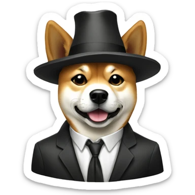 un shiba godfather sticker