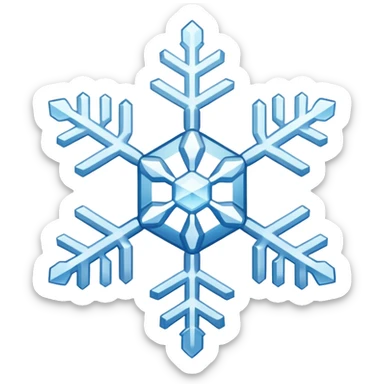 snowflake sticker