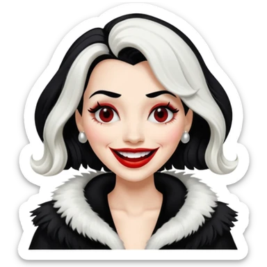 Cruella laughing sticker