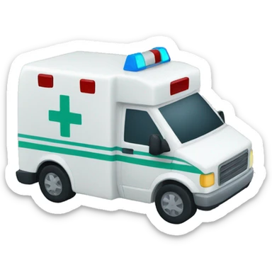 ambulance pleasure emotion sticker