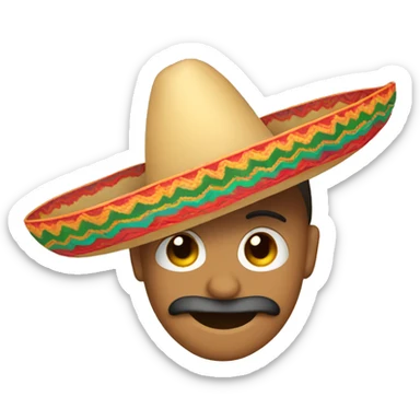 Mexican sombrero sticker