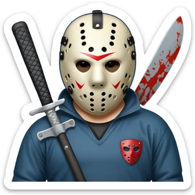 Happy Jason voorhees sticker