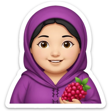 Cute moroccan chubby berry sticker