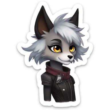 Edgy anthro furry by Falvie, griffsnuff, LiLaiRa sticker