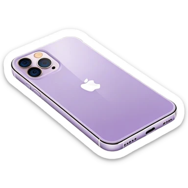 Pale Purple iPhone 14 Pro Max sticker