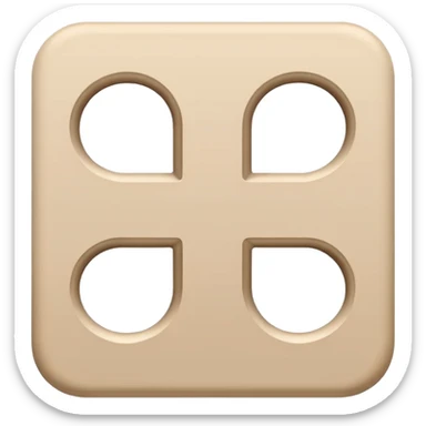 Beige hashtag symbol sticker