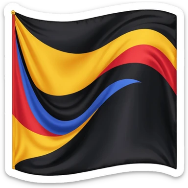 Solaani black heritage flag sticker