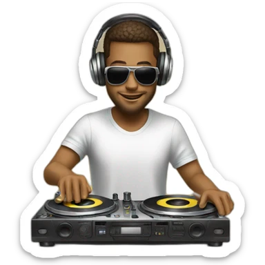 Dj-platine sticker