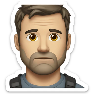Sad Ben Affleck sticker