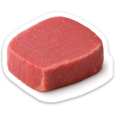 pink steak, no background sticker