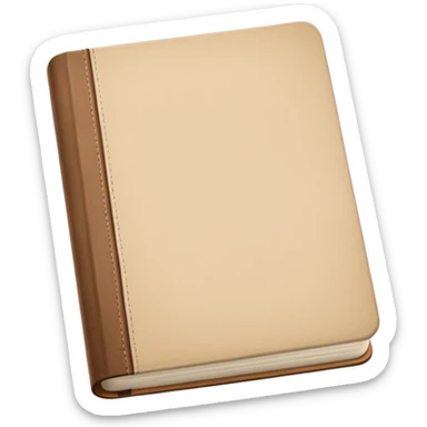 beige journal sticker