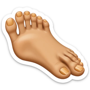 a foot that instead of toes has fingers sticker
